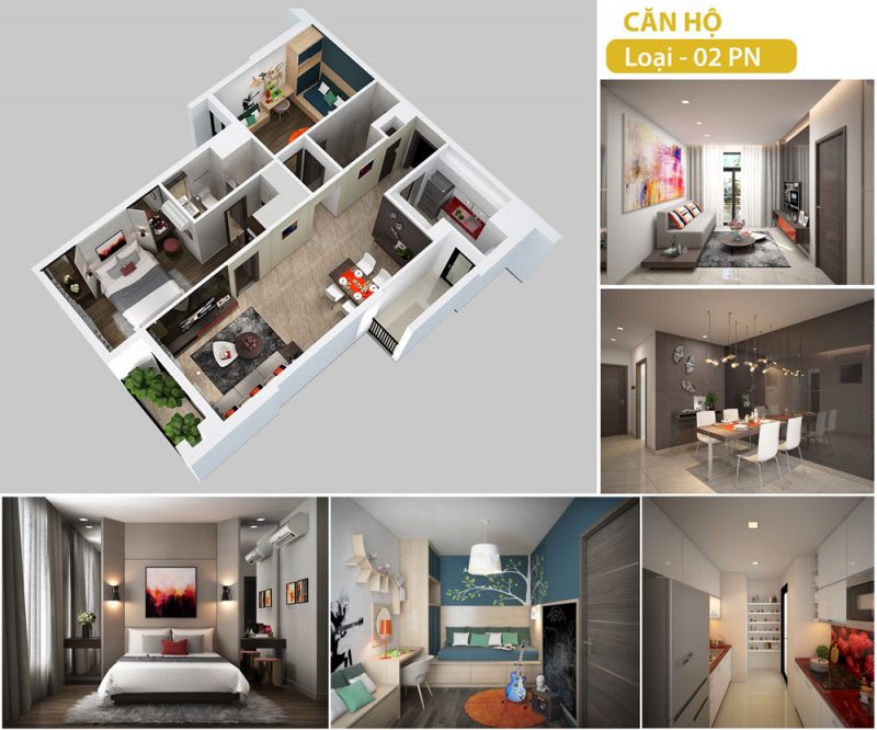 Thiết kế Giá Bán Căn hộ 3 phòng ngủ HaNoi Melody Residences